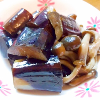 茄子としめじの煮物